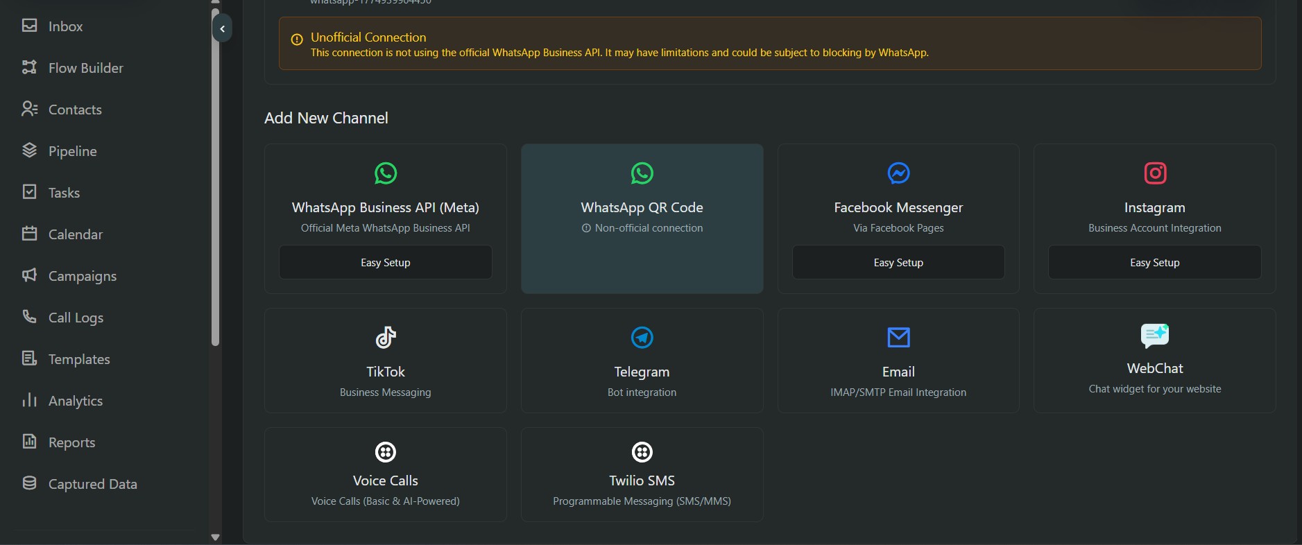 Omni-channel apps including TikTok, messaging, and collaboration tools